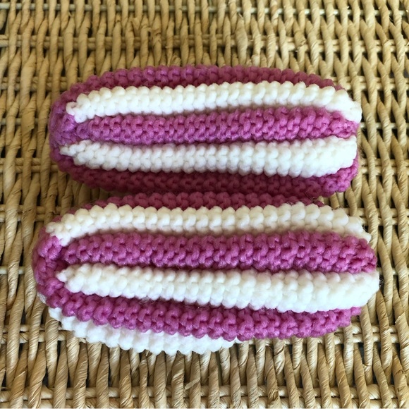 Kid's Handmade Phentex Yarn Slippers - 8.5 Toddler - Children's Slippers - Picture 5 of 8